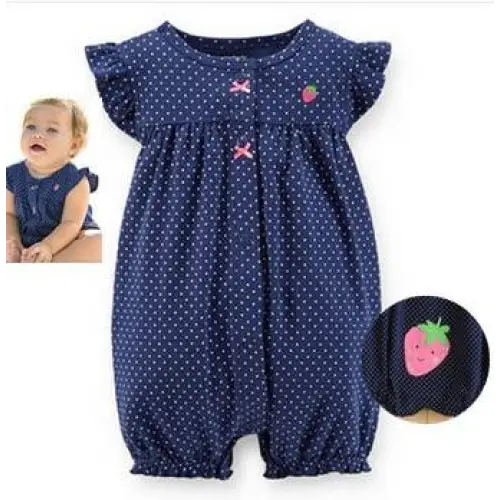 Baby Girl Clothes One-Piece Jumpsuits Baby Clothing Cotton Short Romper Infant Girl Clothes - STEVVEX Baby - baby, baby birthday gifts, baby clothes, baby clothing, baby gifts, baby girl jumpsuits, baby girl rompers, baby items, baby products, baby rompers, baby summer rompers, gifts for newborn - Stevvex.com