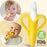 Baby Teether Toys Toddle Safe Banana Teething Ring Silicone Chew Dental Care Toothbrush Nursing Beads Gift For Infant - STEVVEX Baby - baby care, baby dental care, baby dental care product, baby gifts, baby items, baby products, baby teether, baby teething, gifts for new born, gifts for new parents, silicon teether, teether - Stevvex.com