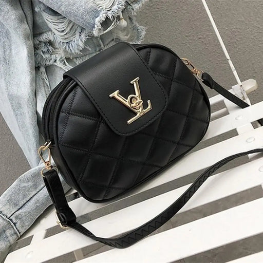 Black Beauty Women’s Shoulder Crossbody Bag For Females Fashionable Handbag PU Famous Designer Clutch - ALU93100ZYX