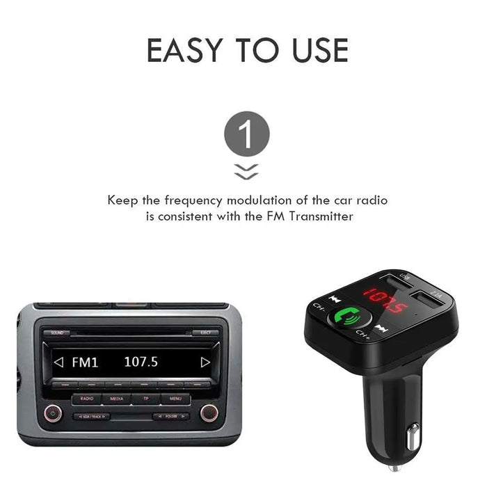 Black Car Bluetooth Wireless Hand-free Transmitter Dual USB Charger Music Player For Cars Easy Use Gadget - STEVVEX Gadgets - 739, Black Car Bluetooth Hand-free Transmitter, Black Car Bluetooth Wireless Hand-free Transmitter, Black Car Hand-free Transmitter, Black Car Transmitter, Bluetooth Wireless Hand-free Transmitter, Car assecorries, car gadget, car gadgets, Car Transmitter, Hand-free Transmitter, Multifunctional car gadget - Stevvex.com