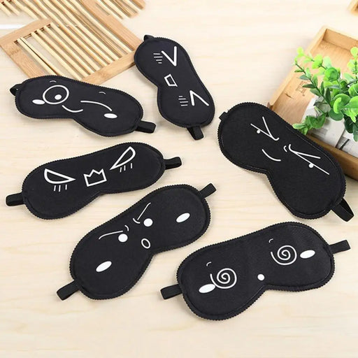 Black Lightweight Sleeping Travel Eye Mask Nap Sleep Eye Patch Comfortable Elegant Sleep Eye Mask Design Blindfold