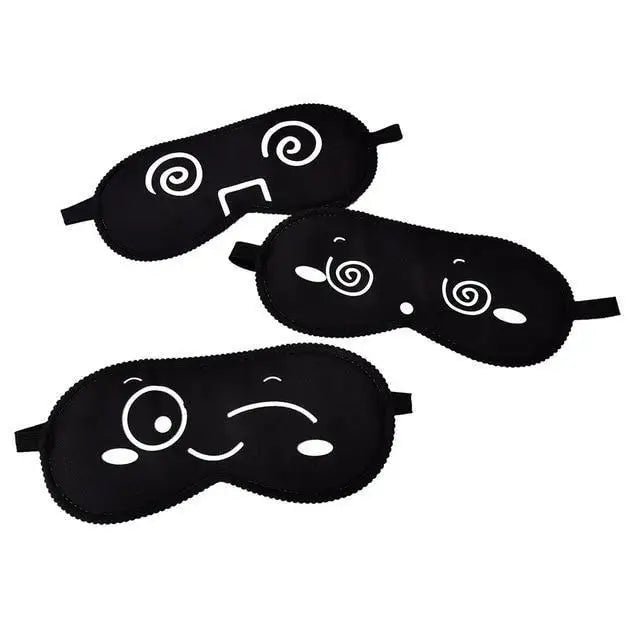 Black Lightweight Sleeping Travel Eye Mask Nap Sleep Eye Patch Comfortable Elegant Sleep Eye Mask Design Blindfold - 1