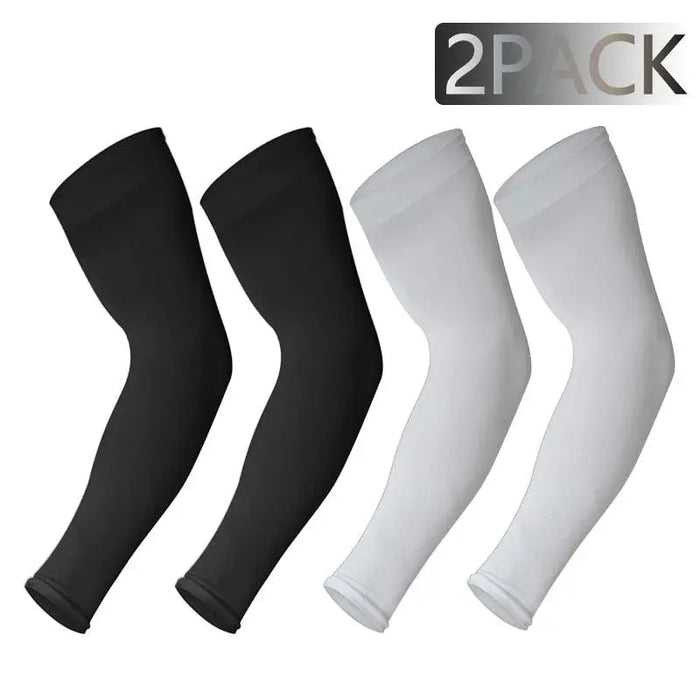 4 Pairs Unisex Cooling Arm Sleeves Cover Cycling Running UV Sun Protection Outdoor Men Nylon Cool Arm Sleeves for Hide Tattoos