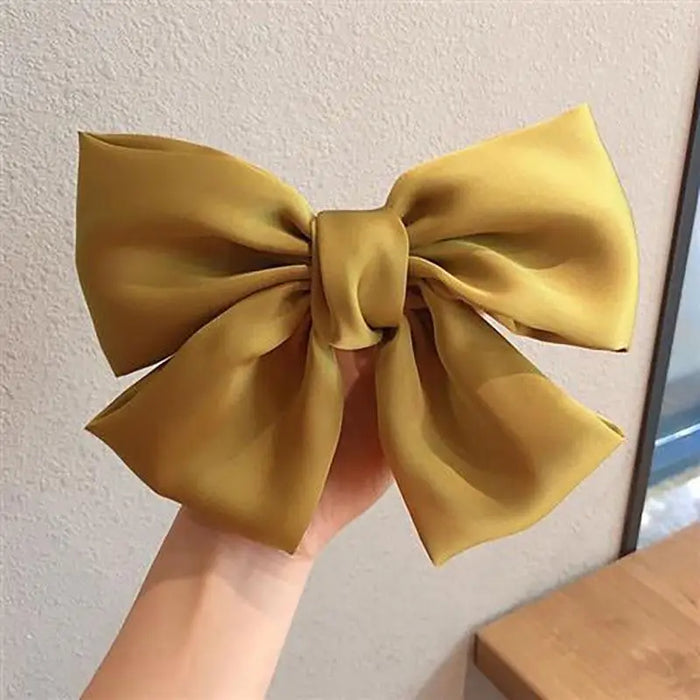 Charming Big Bows Headband Elastic Hair Clips For Women Fashionable Hair Clip Accessories Cute Girls Hair Bows Ponytail