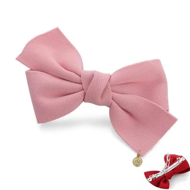 Charming Big Bows Headband Elastic Hair Clips For Women Fashionable Hair Clip Accessories Cute Girls Hair Bows Ponytail