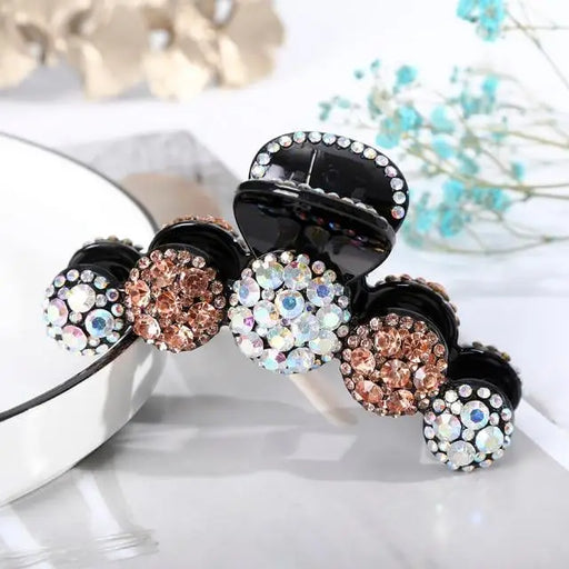 Charming Big Shiny Rhinestone Hair Claws Crystal Non - slip Hair Clips For Women Classic Style Ponytail Girls Hair