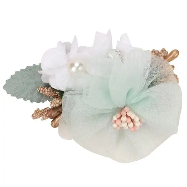 Charming Flower Pearl Hair Pins Cute Hair Accessories For Kids Girls Fashion Flower Design Crystal Pearl Hair Clip - 13