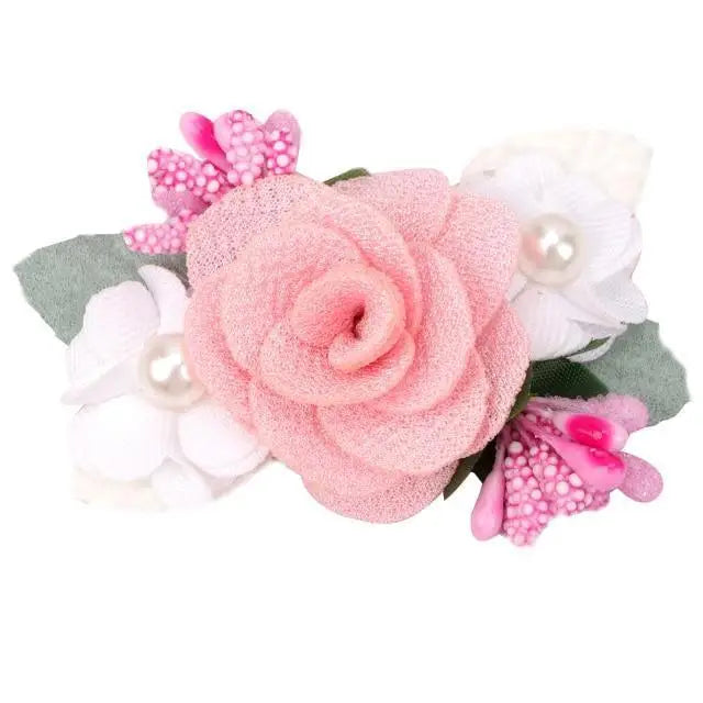 Charming Flower Pearl Hair Pins Cute Hair Accessories For Kids Girls Fashion Flower Design Crystal Pearl Hair Clip - 9