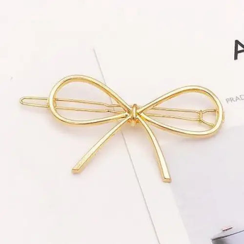 Classic Geometric Alloy Moon Circle Star Shaped Metal Women Hair Clips Trendy Various Shapes Hair Clip For Girl Cute