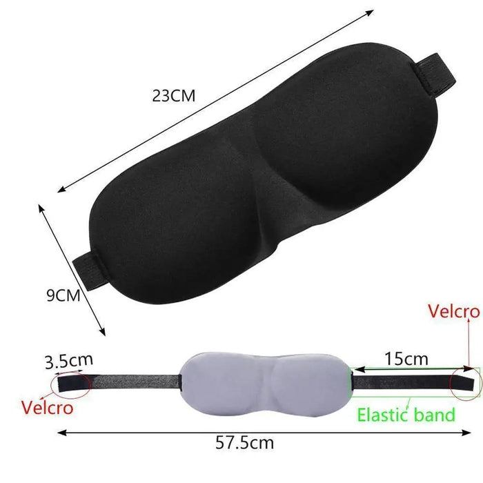 Comfortable Sleep Mask Natural Sleeping Adjustable Eye Mask Lightweight Cover Eye Patch Unisex Blindfold Travel Mask