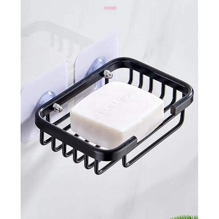 Creative Drill Free Soap Dish Holder Wall Mounted Storage Rack Toilet Soap Box Sponge Dish Bathroom Accessories Soap