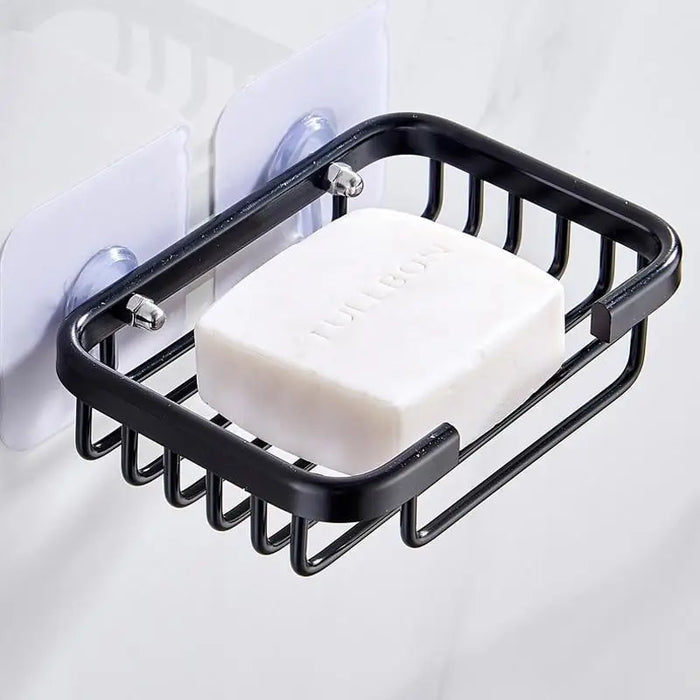 Creative Drill Free Soap Dish Holder Wall Mounted Storage Rack Toilet Soap Box Sponge Dish Bathroom Accessories Soap