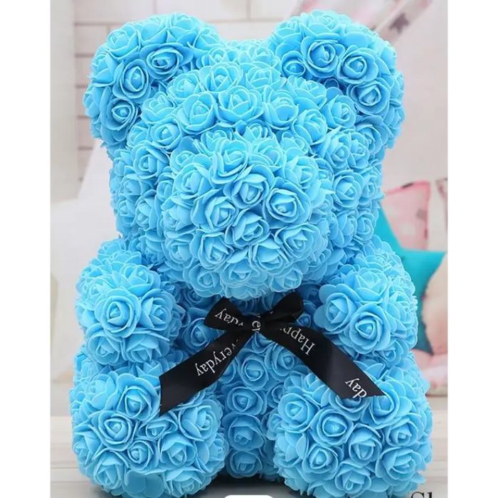 Cute artificial rose flower teddy bears gift box for home decor - Christmas Valentine's Day wedding day presents - ALLURELATION GIFTS - 580, anniversary gifts, Best Gift Item, Birthday gifts, Christmas Gifts, cute gifts, gifts, Gifts for girlfriends, gifts for girls, gifts for loved ones, Gifts for wife, gifts for women, Home decoration teddy bears, Rose Teddy Bear, Teddy Bear, Teddy Bear Gift, Thanksgiving gifts, Valentine Gifts, wedding gifts - Stevvex.com