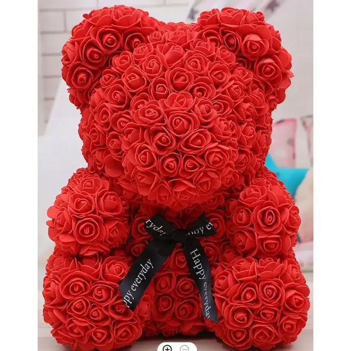 Cute artificial rose flower teddy bears gift box for home decor - Christmas Valentine's Day wedding day presents - ALLURELATION GIFTS - 580, anniversary gifts, Best Gift Item, Birthday gifts, Christmas Gifts, cute gifts, gifts, Gifts for girlfriends, gifts for girls, gifts for loved ones, Gifts for wife, gifts for women, Home decoration teddy bears, Rose Teddy Bear, Teddy Bear, Teddy Bear Gift, Thanksgiving gifts, Valentine Gifts, wedding gifts - Stevvex.com