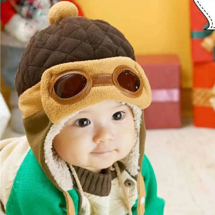 Cute Cartoon Winter Warm Baby Earflap Full Cover Beanies Classic Fur Soft Baby Hats For Girls And Boys Winter Beanies