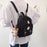 Dazzling Mini Backpack shoulder Bag for Teenage Girls And Women Multi - Function Ladies Small Bagpack - Black