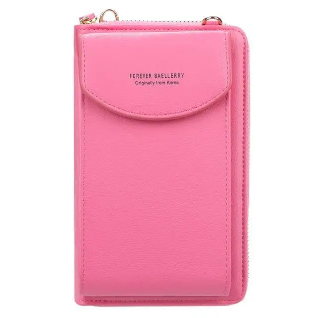 Dazzling Women Wallet Bags Big Card Holder Clutch Messenger Long Shoulder Straps - Trendy Designer Female Clutch Cross