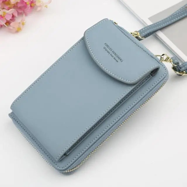 Dazzling Women Wallet Bags Big Card Holder Clutch Messenger Long Shoulder Straps - Trendy Designer Female Clutch Cross