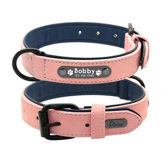 2021  Dogs Collars Personalized Padded Collar Leather Dog Walking Leash For Small Medium Large Dogs 2021 - Treko - 2021 trends, automatic leash, birthday gifts, casual leash, cat leash, color leash, cute cat leash, cute cate leash, cute dog leash, dogs birthday leash, fashion 2021, fashion leash, leash, leash 2021, leash for every dog, new trend 2021, nylon leash, stylish dog leash, trends 2021, trendy leash- Stevvex.com