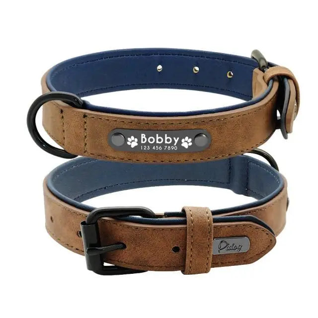 2021  Dogs Collars Personalized Padded Collar Leather Dog Walking Leash For Small Medium Large Dogs 2021 - Treko - 2021 trends, automatic leash, birthday gifts, casual leash, cat leash, color leash, cute cat leash, cute cate leash, cute dog leash, dogs birthday leash, fashion 2021, fashion leash, leash, leash 2021, leash for every dog, new trend 2021, nylon leash, stylish dog leash, trends 2021, trendy leash- Stevvex.com