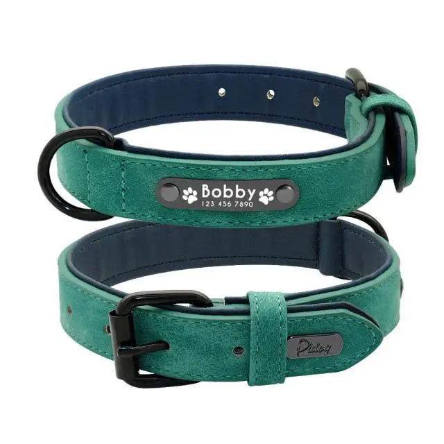 2021  Dogs Collars Personalized Padded Collar Leather Dog Walking Leash For Small Medium Large Dogs 2021 - Treko - 2021 trends, automatic leash, birthday gifts, casual leash, cat leash, color leash, cute cat leash, cute cate leash, cute dog leash, dogs birthday leash, fashion 2021, fashion leash, leash, leash 2021, leash for every dog, new trend 2021, nylon leash, stylish dog leash, trends 2021, trendy leash- Stevvex.com