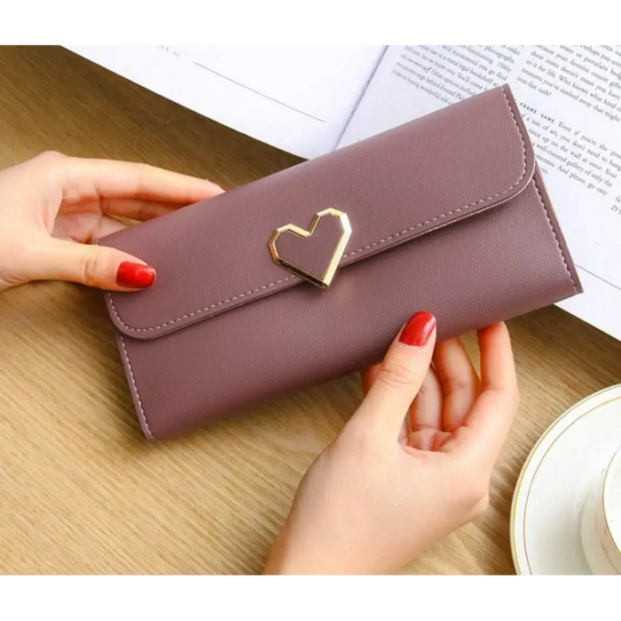 Durable Purses Luxury Love Heart Wallets For Ladies And Girls Smart Money Pocket, Card Holder Female Wallets And Phone Clutch Bag - ALLURELATION - 575, Bags, Bags for Girls, Bags for Ladies, Birthday Gift, Card Holders Girl Handbag, Clutch Bag, Clutches, Designer Female Bags, Gift Bags, Hot sale Bags, Luxury Bags, Luxury Love Heart Wallets, Matching Bags, Modern Bags, Pocket Card Holder, Vintage Style Bags - Stevvex.com