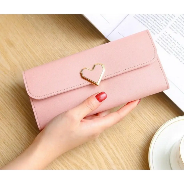 Durable Purses Luxury Love Heart Wallets For Ladies And Girls Smart Money Pocket, Card Holder Female Wallets And Phone Clutch Bag - ALLURELATION - 575, Bags, Bags for Girls, Bags for Ladies, Birthday Gift, Card Holders Girl Handbag, Clutch Bag, Clutches, Designer Female Bags, Gift Bags, Hot sale Bags, Luxury Bags, Luxury Love Heart Wallets, Matching Bags, Modern Bags, Pocket Card Holder, Vintage Style Bags - Stevvex.com