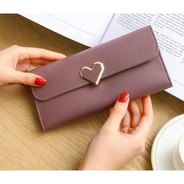 Durable Purses Luxury Love Heart Wallets For Ladies And Girls Smart Money Pocket, Card Holder Female Wallets And Phone Clutch Bag - ALLURELATION - 575, Bags, Bags for Girls, Bags for Ladies, Birthday Gift, Card Holders Girl Handbag, Clutch Bag, Clutches, Designer Female Bags, Gift Bags, Hot sale Bags, Luxury Bags, Luxury Love Heart Wallets, Matching Bags, Modern Bags, Pocket Card Holder, Vintage Style Bags - Stevvex.com