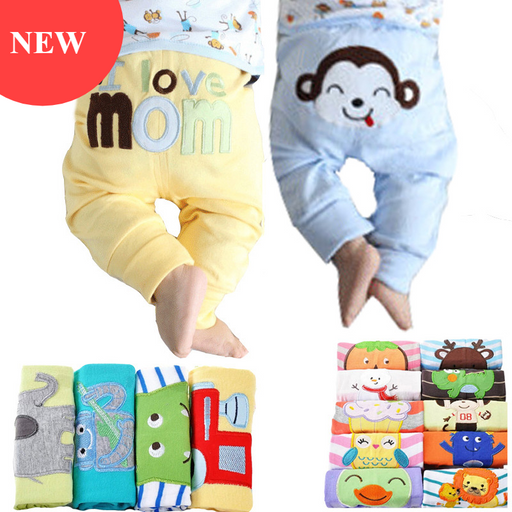 Modern Interesting 5pcs Baby Pants pack 0-2years PP pants trousers Baby Infant Cartoon For Boys And Girls Clothing Pants Set