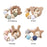 Wooden Teether Hedgehog Crochet Beads Wood Crafts Ring Engraved Bead Baby Teether Wooden Toys For Kids Rattle