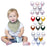 8PCS/SET Pack Baby Bandana Organic Absorbent Soft Cotton Drool Bibsfor Teething And Feeding Bib For Baby and Kids Feeding