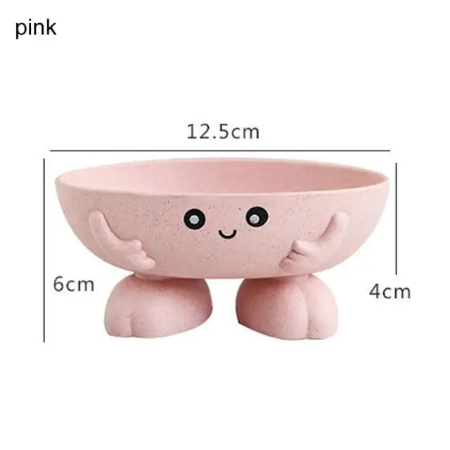 Eco - friendly 1Pcs Soap Box Non - slip Soap Dish Bathroom Supplies Soap Holder Cartoon Shape Soap Holder Cute Soap