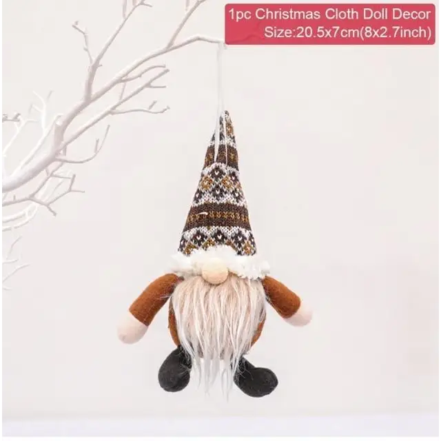 Elegance Christmas Faceless Doll Merry Christmas Decorations For Home Cristmas Ornament New Year Gift - 15 - ALU93249OPQ