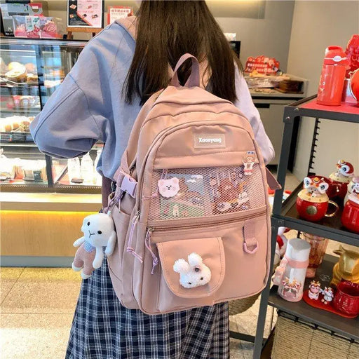 Elegant Female Backpack For Teenager Girls And Women Cute Fashionable Book Schoolbag And Laptop Bag - ALU92982UVW