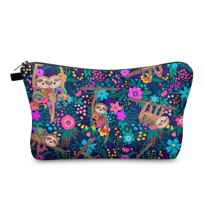 Elegant Multicolor Printed Large Capacity Pencil Case For Students Cute Cartoon Theme Stationary Cosmetic Bag - 3