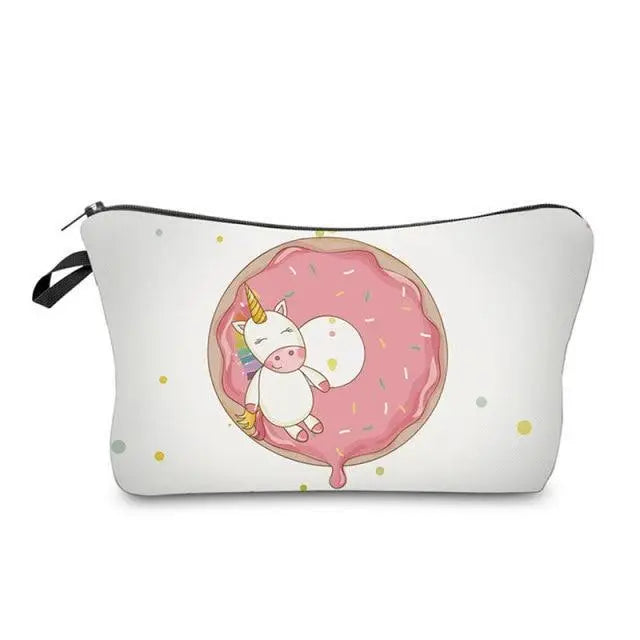 Elegant Multicolor Printed Large Capacity Pencil Case For Students Cute Cartoon Theme Stationary Cosmetic Bag - 7