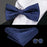 Elegant Silk Butterfly Business Bow Tie Pocket Square Cufflinks Set For Men Formal Wedding Bowtie Set For Office - 6