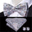 Elegant Silk Butterfly Business Bow Tie Pocket Square Cufflinks Set For Men Formal Wedding Bowtie Set For Office - 16