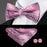 Elegant Silk Butterfly Business Bow Tie Pocket Square Cufflinks Set For Men Formal Wedding Bowtie Set For Office - 7