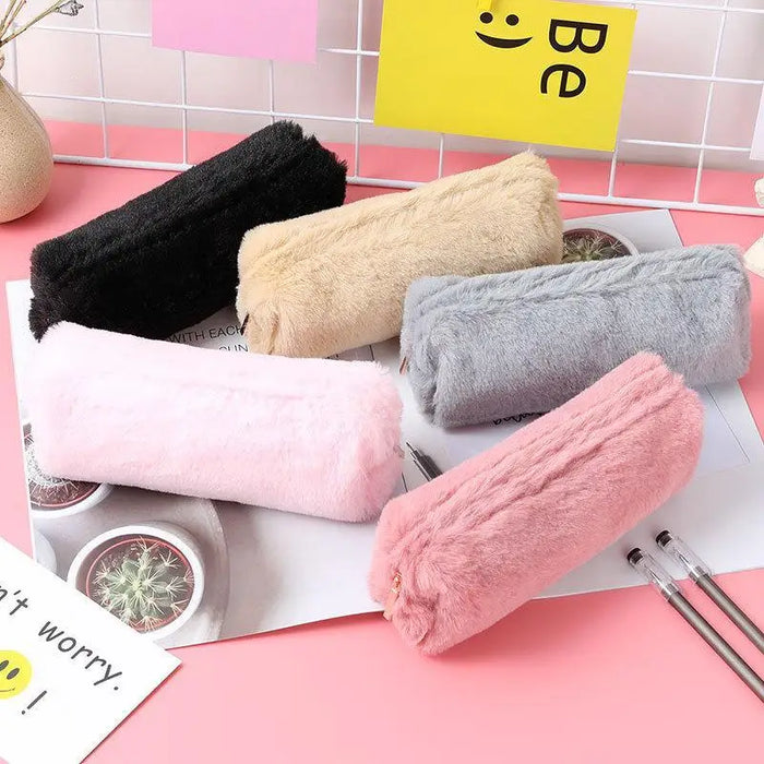 Elegant Soft Pencil Pouch For Students New Design Durable Plush Stuffed Accessory Pencil Case For School - STIL8757RFGTT