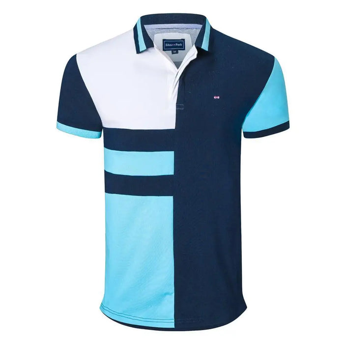 New Arrival Fashion Men's Patchwork Modern Polo Shirts Brand New Design Tops Business And Casual Embroidery Tops - Treko - brand new shirt, business shirt, casual shirt, embrodiery shirts, embrodiery tops, fashion shirt, for man shirt, man polo shirt, man shirt, man tops, men shirt, modern fashio shirt, New arrival fashion for men, new design shirt, new fashion shirt, patchwork shirt, polo shirt for man, shirt for man, shirt for men- Stevvex.com