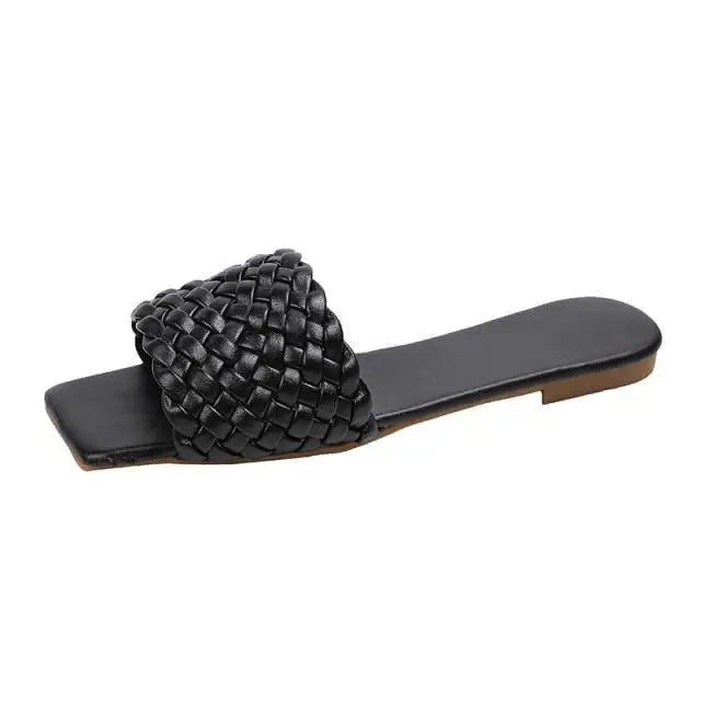 Fashion Outdoor Charming Open - Toe Women Slippers Casual Beach Flip Flops Women Comfortable Sandals - Black / 36