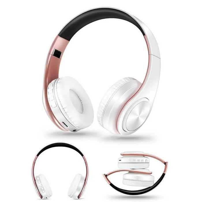 Fashionable Stereo Earphones Bluetooth Foldable Headphone Music Headset Trendy Headset Lightweight Portable Headphones