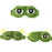 Funny Cartoon Frog Eye 3D Sleeping Eye Mask Comfortable Green Eye Cover Travel Office Soft Eye Mask - STIL7877HFDYY