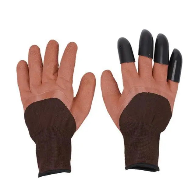 Garden Gloves With Fingertips Claws ABS Plastic Garden Rubber Gloves Gardening Digging Planting Durable Gloves With Claws Waterproof Outdoor Work Breathable Glove Best Gift For Gardener - STEVVEX Gadgets - 758, Best gloves For Gardener, Breathable Glove, digging gloves, durable gloves, Garden glove, garden gloves, gardening gloves, Gloves, gloves for garden, gloves with claws, green gloves, outdoor work gloves, planting gloves, rubber gloves, work glove, Working gloves - Stevvex.com