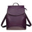 High Quality Leather Backpacks For Fashionable Women And Teenage Girls Large Capacity Shoulder Bagpack - Dark Purple