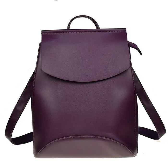 High Quality Leather Backpacks For Fashionable Women And Teenage Girls Large Capacity Shoulder Bagpack - ALU77184HCR