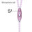 Ladies Luxury Pearl Necklace Pink Earphones With Mic Excellent Sound Quality Stereo Earphones For Everyday