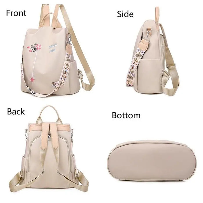 Luxurious Waterproof Women’s Backpack Fashionable Anti - theft Women Backpacks Nice Print School Bag High Quality