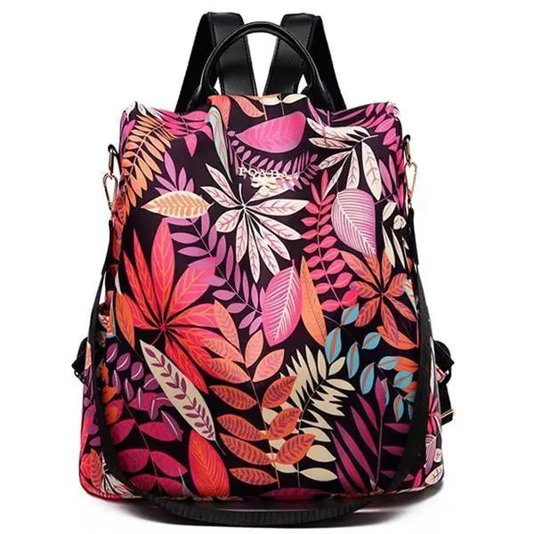 Luxurious Waterproof Women’s Backpack Fashionable Anti - theft Women Backpacks Nice Print School Bag High Quality